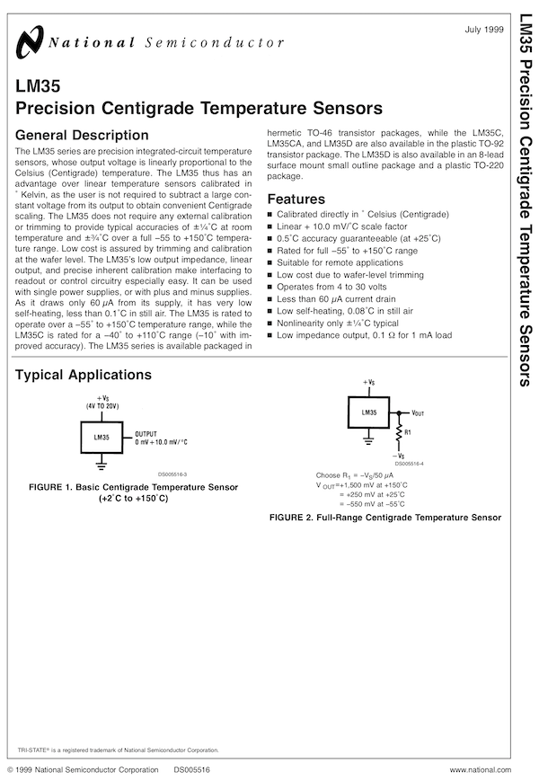 LM35 DZ datasheet