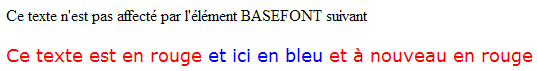 L'lment basefont