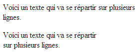 L'élément nobr