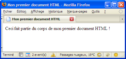 Titre du document HTML