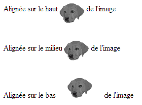 Position et espacement : Attributs align, hspace et vspace de l'lment IMG