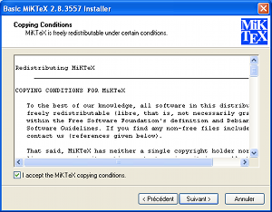 Installation de MiKTeX sous Windows (1)