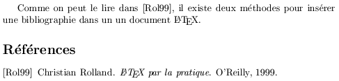 Bibliographie avec BibTeX