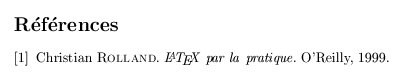 Insérer une bibliographie