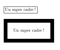 Modification des longueurs d'un cadre