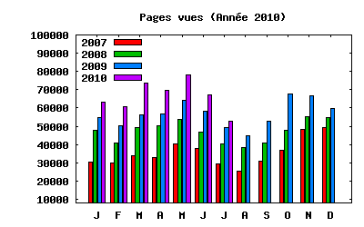Pages vues année 2010
